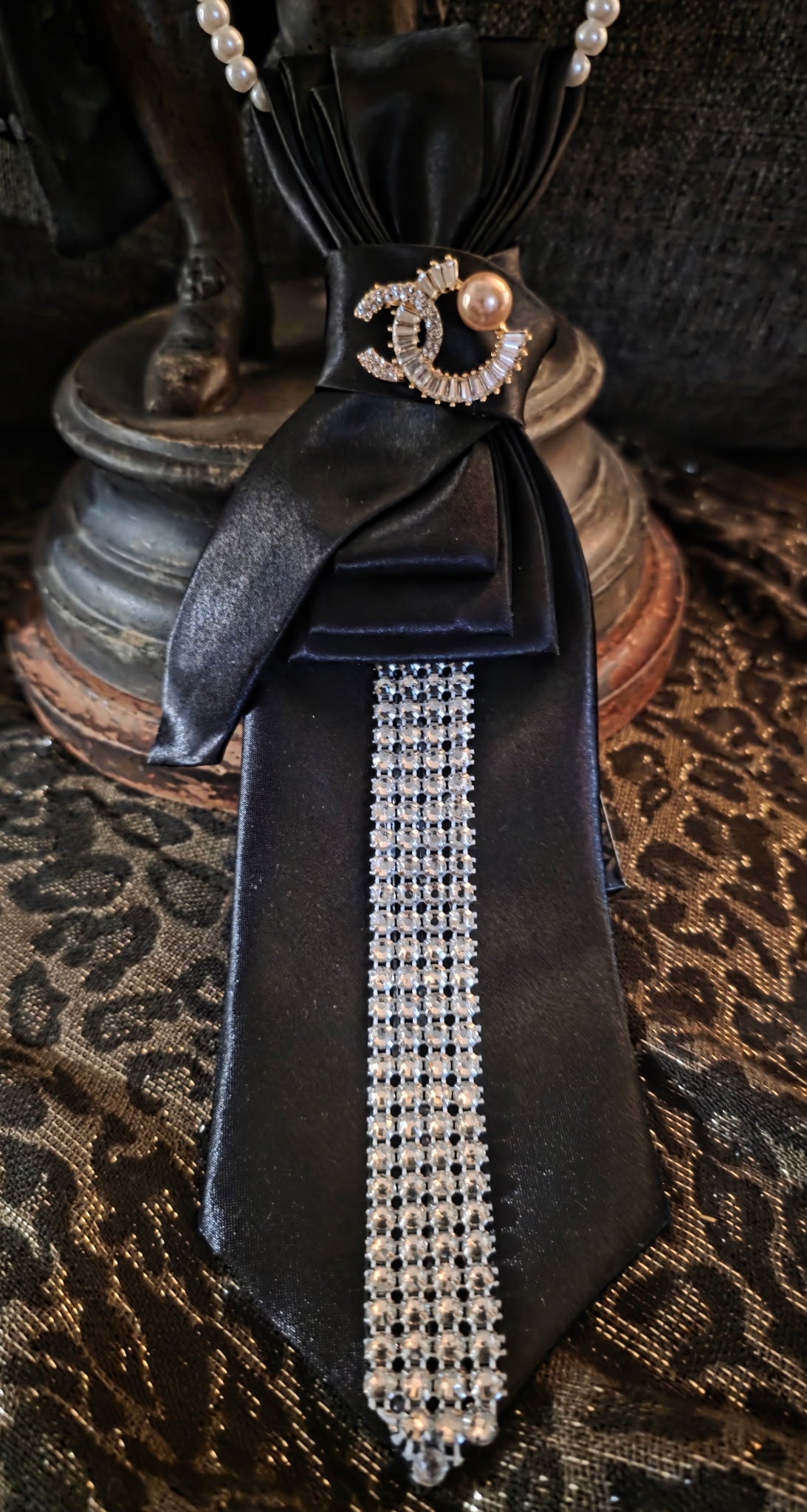 Black Tie Necklace