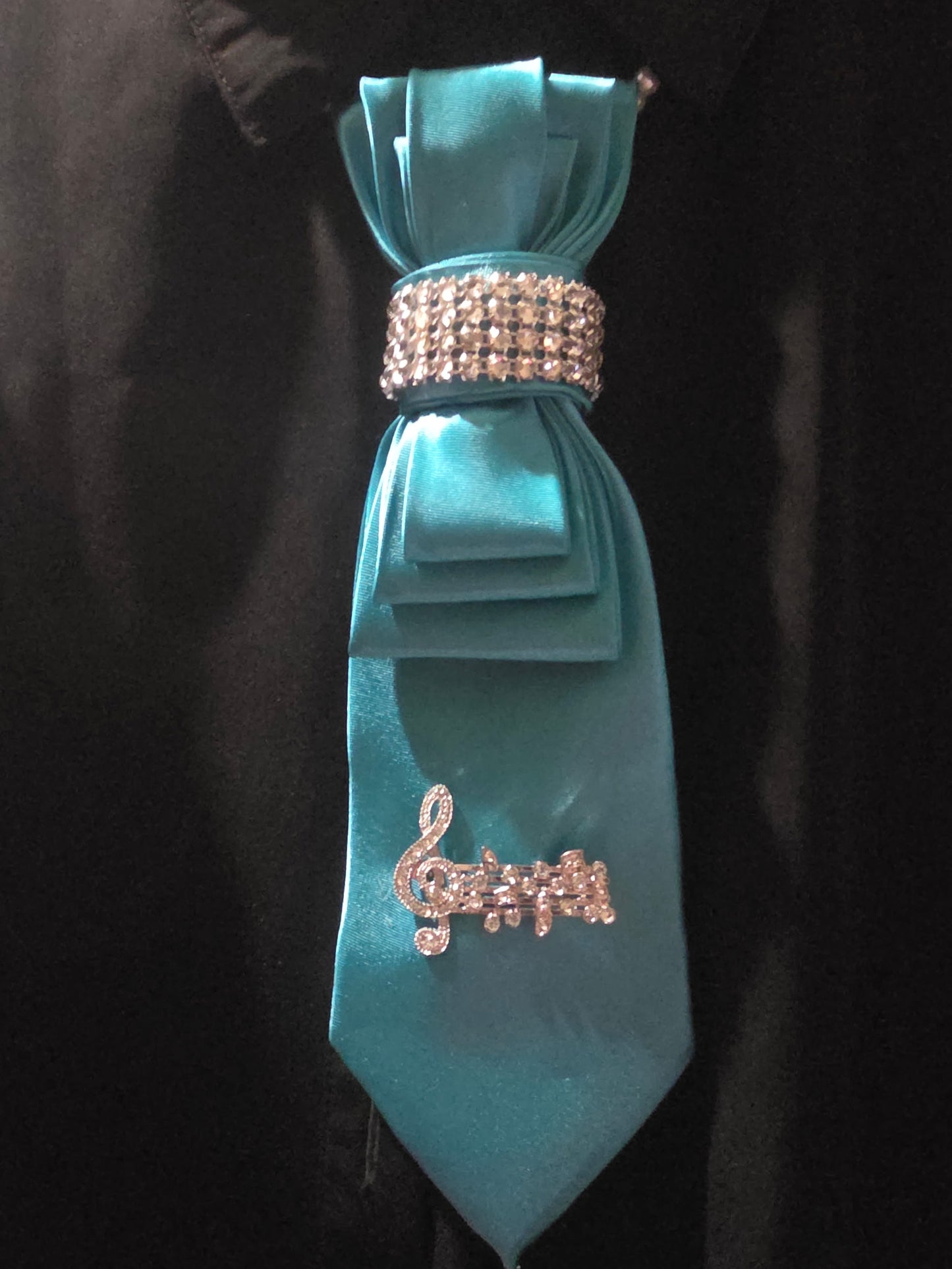 Blue Tie Necklace